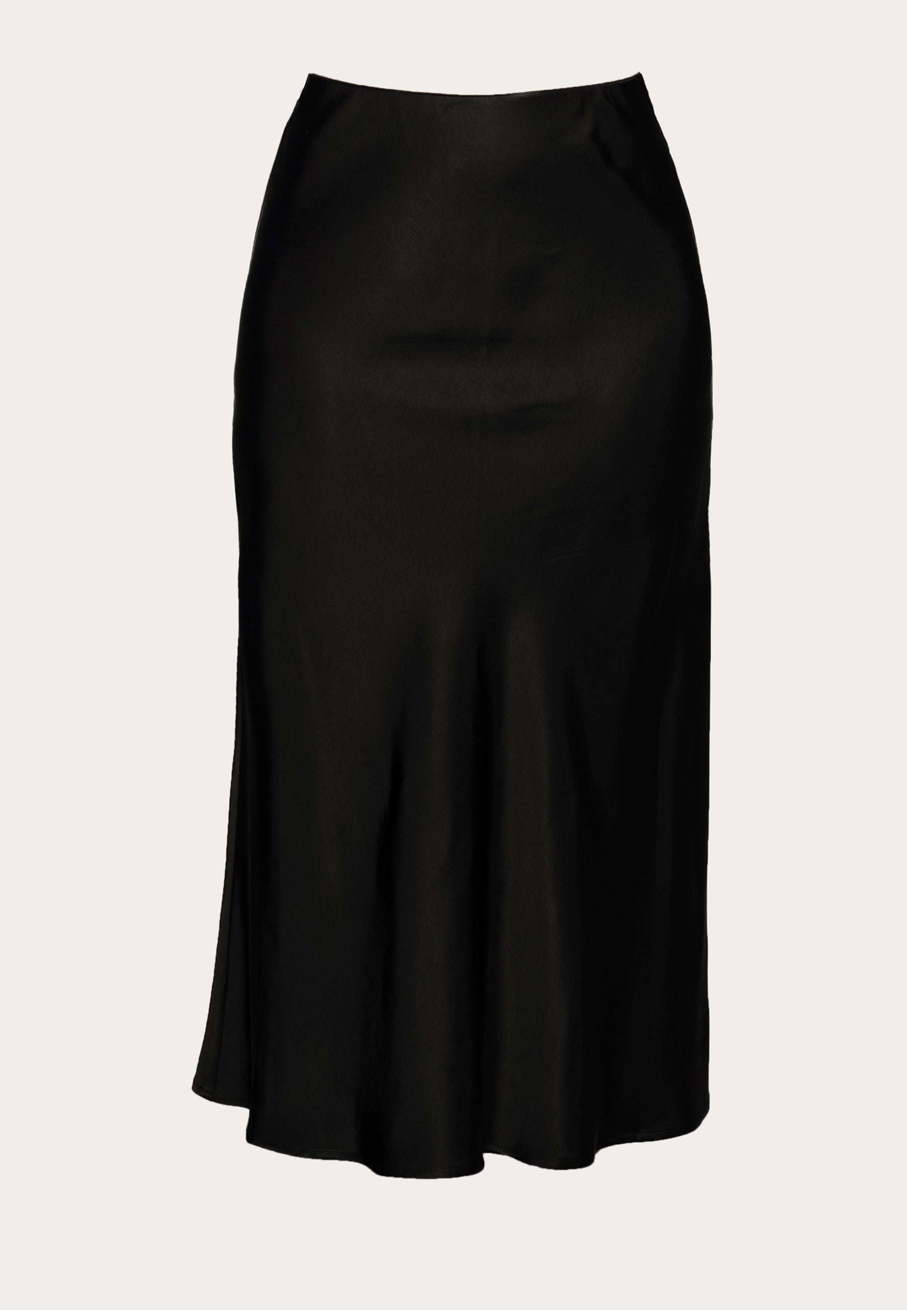 SATIN MIDI SKIRT