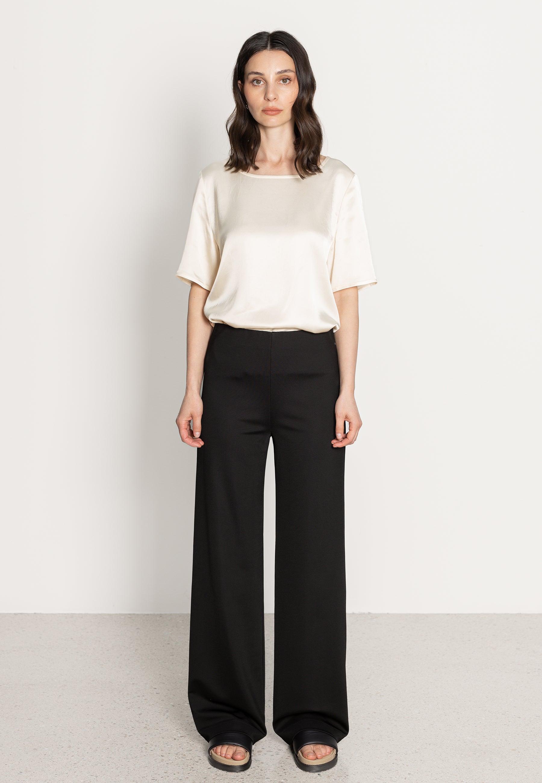 WIDE JERSEY TROUSERS