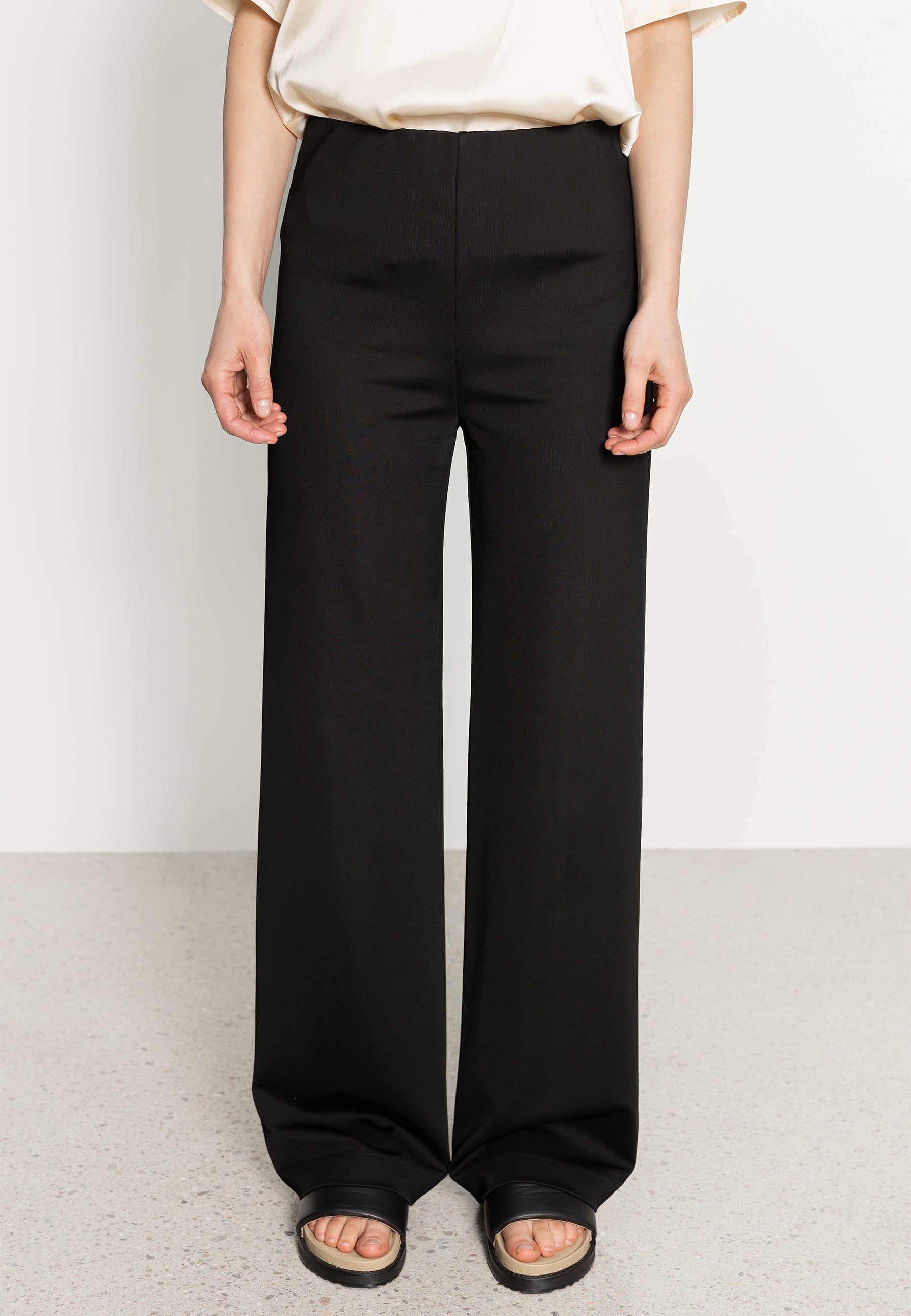 WIDE JERSEY TROUSERS