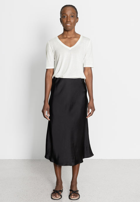 A-LINE MIDI SKIRT