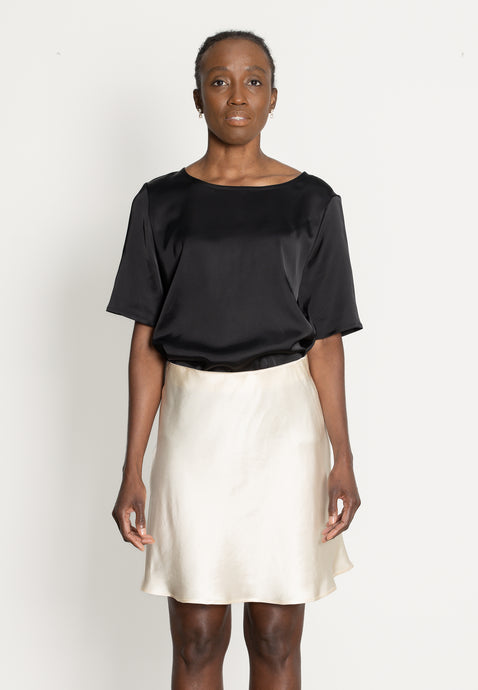 SATIN SKIRT