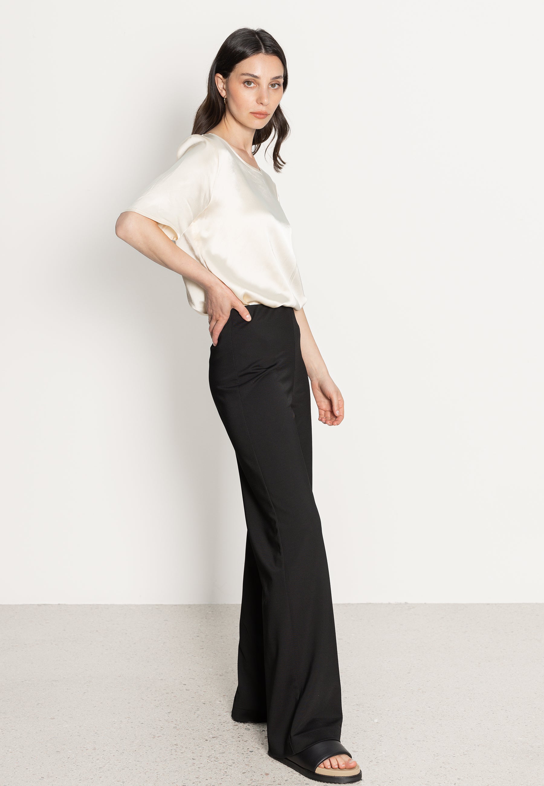WIDE JERSEY TROUSERS